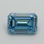 2.07 Ct. Fancy Vivid Blue Emerald Lab Grown Diamond