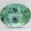 13.8x10.7mm Unheated Green Oval Tourmaline