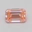 1.55 Ct. Fancy Vivid Pink Emerald Lab Grown Diamond