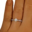The Cyprian Ring, smallzoomed in top view on a hand