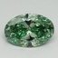 1.65 Ct. Fancy Vivid Pacific Green Oval Lab Grown Diamond