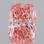 2.10 Ct. Fancy Vivid Pink Cushion Lab Grown Diamond