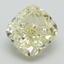 1.08 Ct. Light Yellow Cushion Diamond