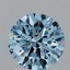 1.90 Ct. Fancy Vivid Blue Round Lab Grown Diamond