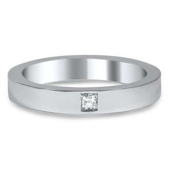 Custom Square Princess Flush Set Band