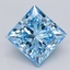 1.01 Ct. Fancy Blue Princess Lab Grown Diamond