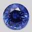 7.1mm  Blue  Round   Sapphire