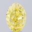 4.55 Ct. Fancy Vivid Yellow Oval Lab Grown Diamond