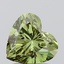 0.94 Ct. Fancy Vivid Green Heart Lab Grown Diamond