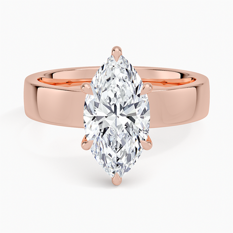 14K Rose Gold Peyton 4mm Solitaire Ring