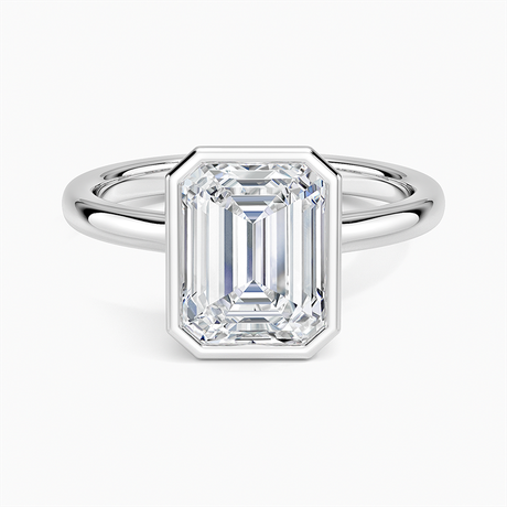 18K White Gold Sylvie Perfect Fit Bezel Solitaire Ring