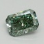 1.81 Ct. Fancy Vivid Green Radiant Lab Grown Diamond
