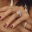 Platinum Symphony Tapered Baguette Three Stone Diamond Ring (1/2 ct. tw.), smalladditional view 2