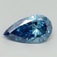 1.05 Ct. Fancy Vivid Malibu Blue Pear Lab Grown Diamond
