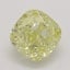 0.58 Ct. Fancy Yellow Cushion Diamond