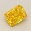 1.49 Ct. Fancy Vivid Yellow Cushion Lab Grown Diamond