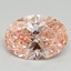 2.19 Ct. Fancy Vivid Pink Oval Lab Grown Diamond