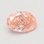 0.79 Ct. Fancy Vivid Pink Oval Lab Grown Diamond