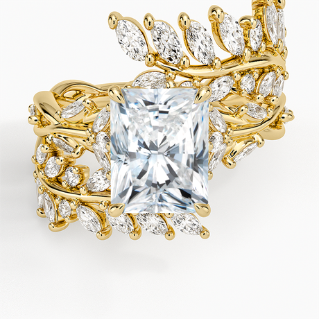 18K Yellow Gold Secret Garden Wrap Diamond Ring