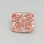 0.51 Ct. Fancy Vivid Pink Cushion Lab Grown Diamond