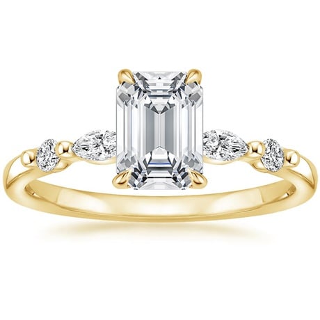 18K Yellow Gold Petite Versailles Diamond Bridal Set (3/8 ct. tw.)