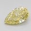 2.11 Ct. Fancy Intense Yellow Pear Lab Grown Diamond