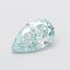 1.01 Ct. Fancy Intense  Green Pear Lab Grown Diamond
