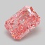 1.04 Ct. Fancy Vivid Pink Radiant Lab Grown Diamond