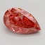 7.02 Ct. Fancy Vivid  Pink Pear Lab Grown Diamond