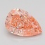 2.07 Ct. Fancy Vivid Pink Pear Lab Grown Diamond