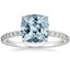 Platinum Petite Shared Prong Three-Quarter Coverage Diamond Ring (1/3 ct. tw.), smalltop view