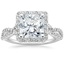 Platinum Luxe Willow Halo Diamond Ring (2/5 ct. tw.), smalltop view