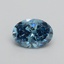 1.01 Ct. Fancy Vivid Blue Oval Lab Grown Diamond