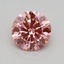 0.36 Ct. Fancy Vivid Pink Round Lab Grown Diamond