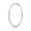 18K White Gold Matte 1.5mm Comfort Fit Wedding Ring, smallside view