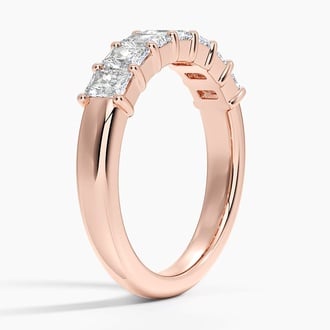 Grace Seven Stone Radiant Lab Diamond Ring (1 ct. tw.) in 14K Rose Gold