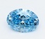 2.06 Ct. Fancy Vivid  Blue Oval Lab Grown Diamond