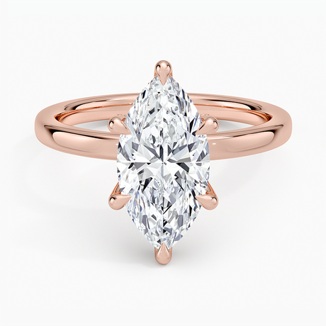 14K Rose Gold Lumiere 2mm Diamond Ring (1/8 ct. tw.)
