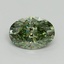 2.02 Ct. Fancy Vivid Green Oval Lab Grown Diamond