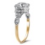 The Lyla Ring, smalltop view on a hand