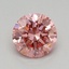 0.43 Ct. Fancy Vivid Pink Round Lab Grown Diamond