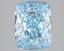 3.03 Ct. Fancy Vivid Blue Cushion Lab Grown Diamond