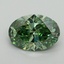 2.01 Ct. Fancy Vivid Pacific Green Oval Lab Grown Diamond