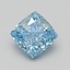 2.09 Ct. Fancy Vivid Blue Cushion Lab Grown Diamond