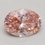 1.80 Ct. Fancy Intense Pink Oval Lab Grown Diamond