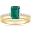 14K Yellow Gold Luxe Viviana Diamond Ring (1/3 ct. tw.) with 2mm Comfort Fit Wedding Ring