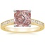 18K Yellow Gold Starlight Channel Set Diamond Ring, smalltop view