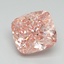 4.50 Ct. Fancy Vivid Pink Cushion Lab Grown Diamond