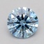 0.50 Ct. Fancy Vivid  Blue Round Lab Grown Diamond
