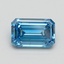1.27 Ct. Fancy Vivid Blue Emerald Lab Grown Diamond